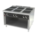 Fourneau 6 plaques Série 900 sur placard - HR FAINCA - CE6P900E