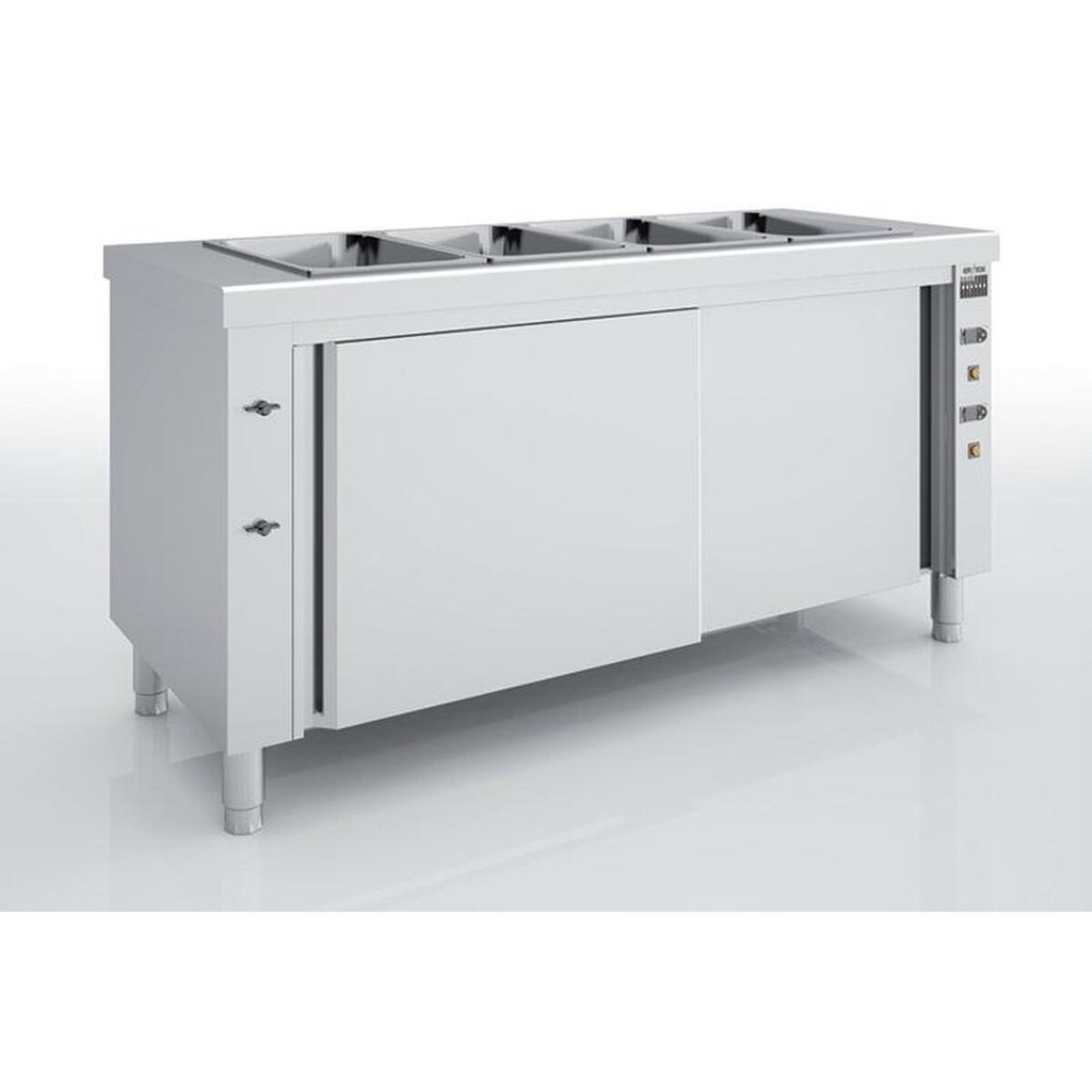 Meuble bain-marie à eau en inox - ERATOS - MBMN-160