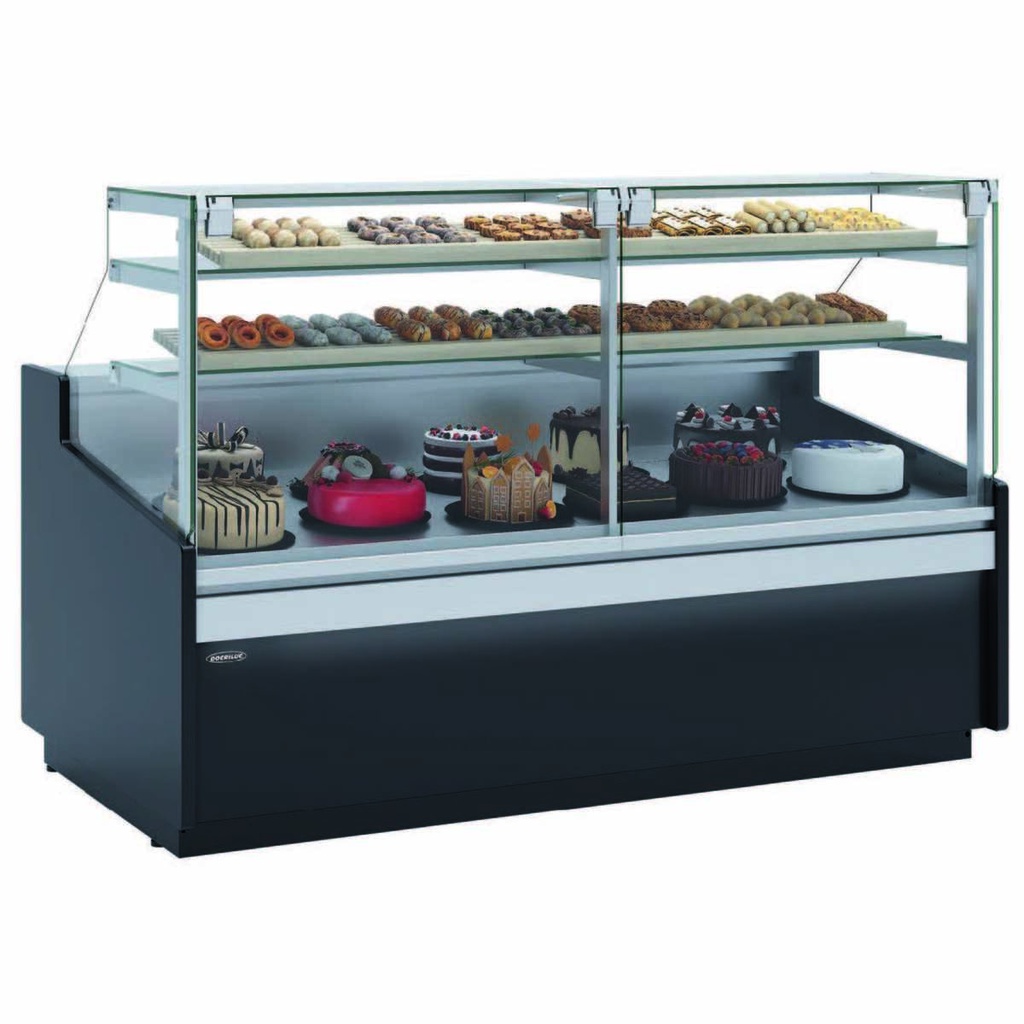 Vitrines pâtissières profondeur 1100 - DOCRILUC - VEPR-10E-25-RC-TF