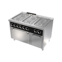 Fourneau "basic" 6 feux vifs s/750  avec four électrique - HR FAINCA - CB6F750HE