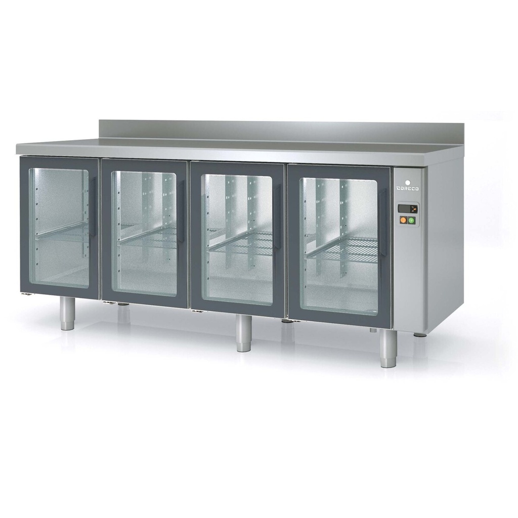 [MCGPV-220] Meuble 700 négatif sans groupe 4 p. vitrées - CORECO - MCGPV-220