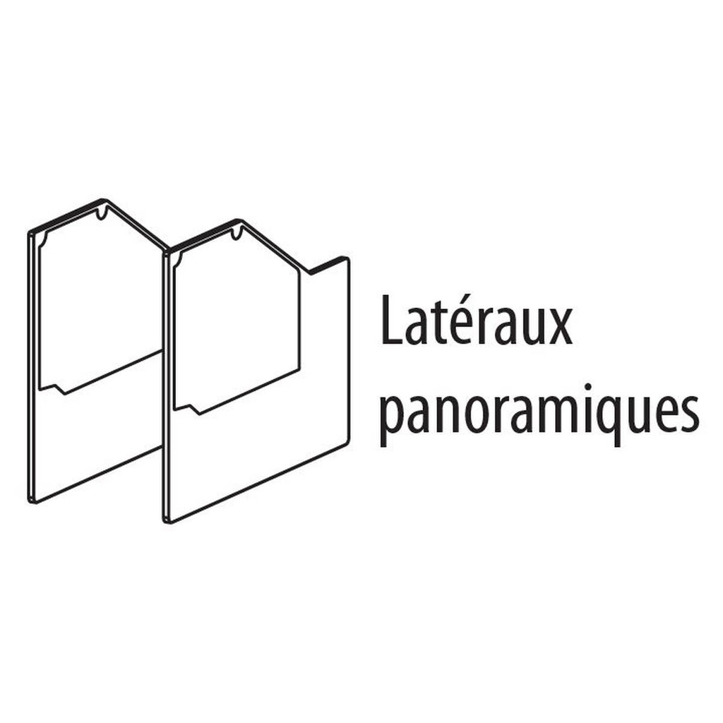 Kit côtés pour vitrine gamme SVES - DOCRILUC - LPSVERR-D