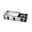 Plancha gaz 15 mm - Revêtement chrome + réchaud - HR FAINCA - PLC6100CRF