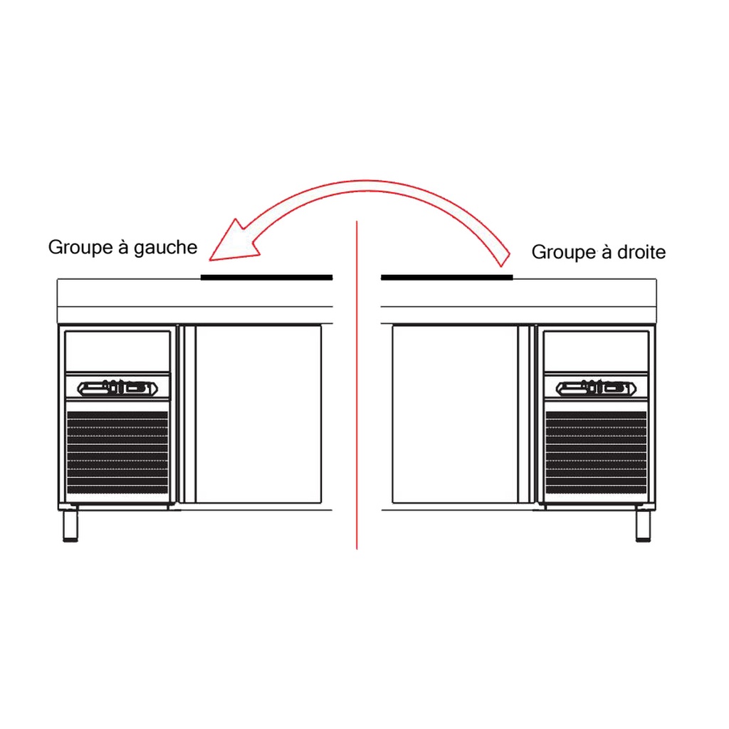 Groupe à gauche pour meuble avec évier - CORECO - GGF
