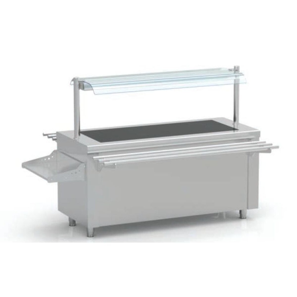 Ilot central avec plaque vitrocéramique - ERATOS - SVTC-225