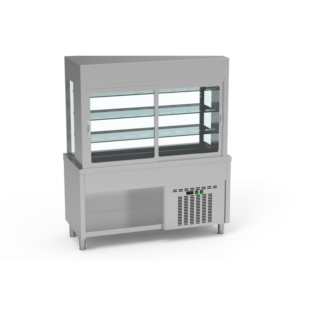 Meuble + vitrine réfrigérée 3 niveaux - ERATOS - SVPPN-160