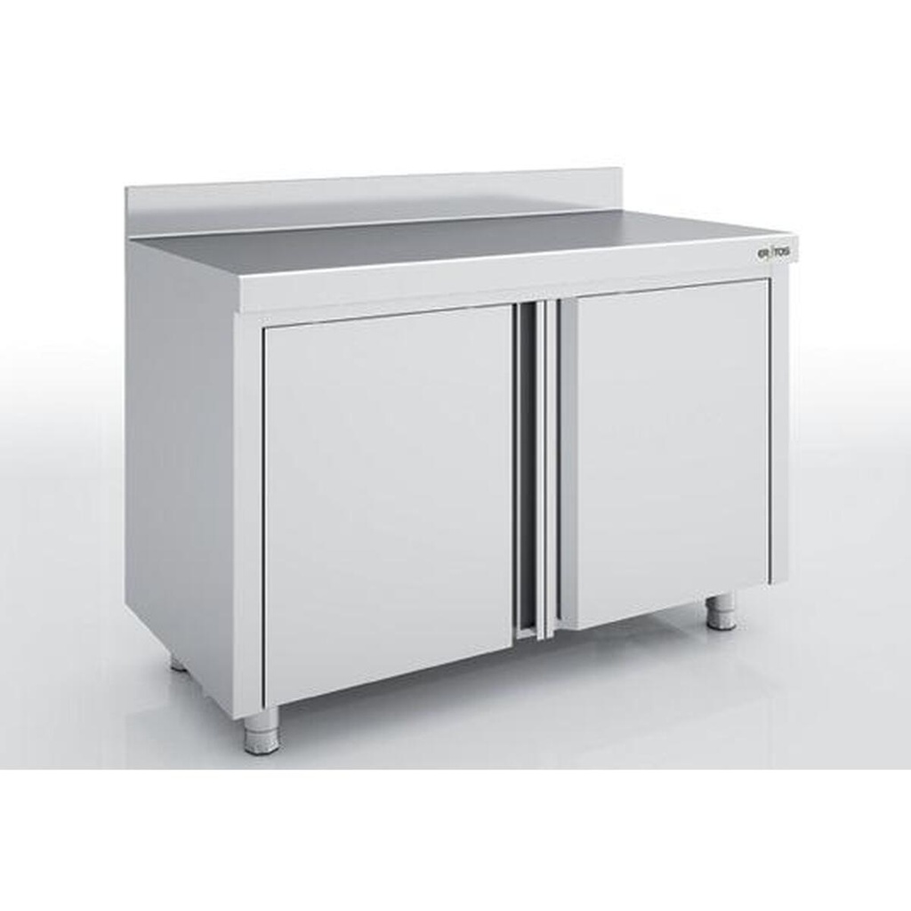 Meuble neutre en inox - Portes battantes - ERATOS - MNB70-100M