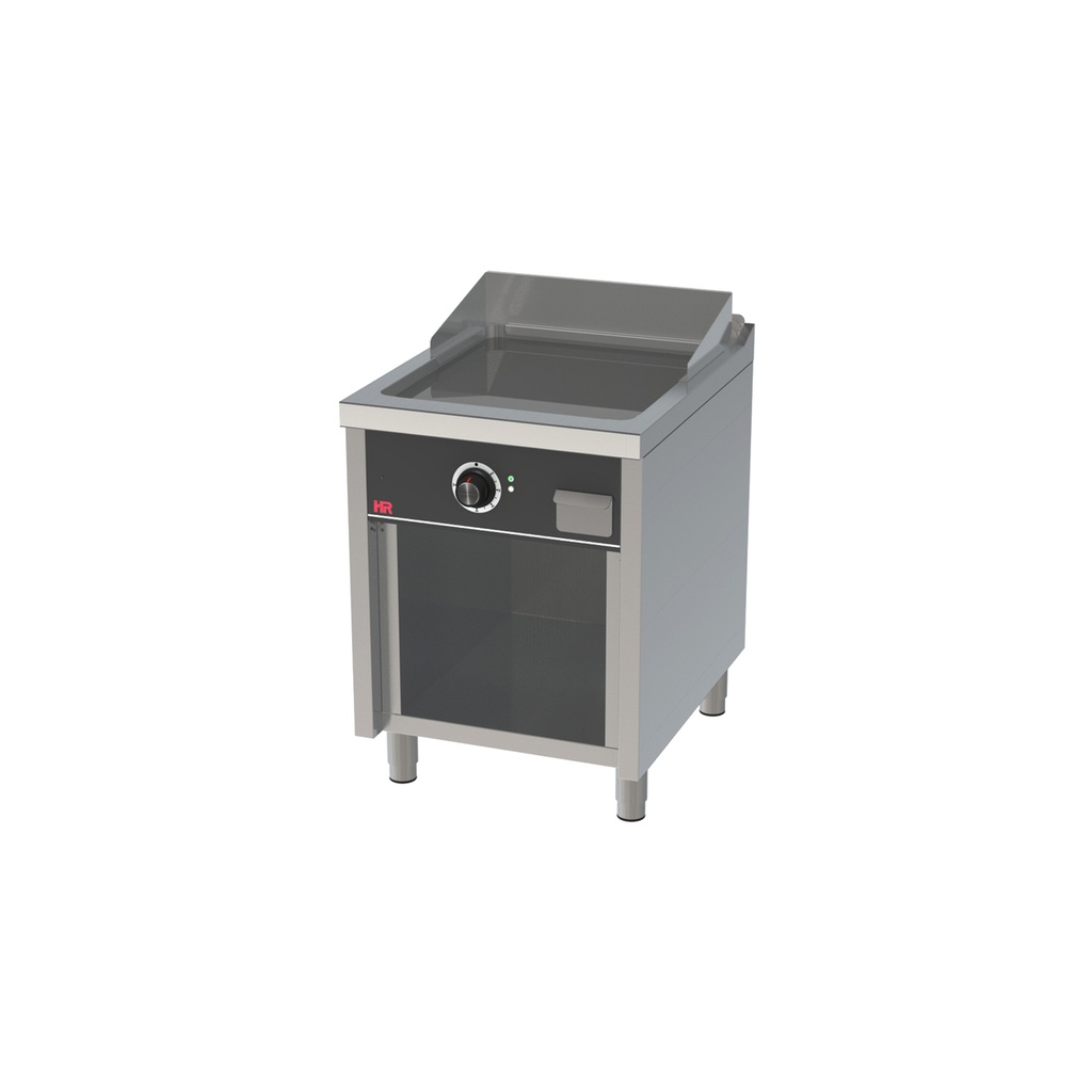 Fry top électrique 600 sur placard 750 acier rectifié - HR FAINCA - FTE7506E