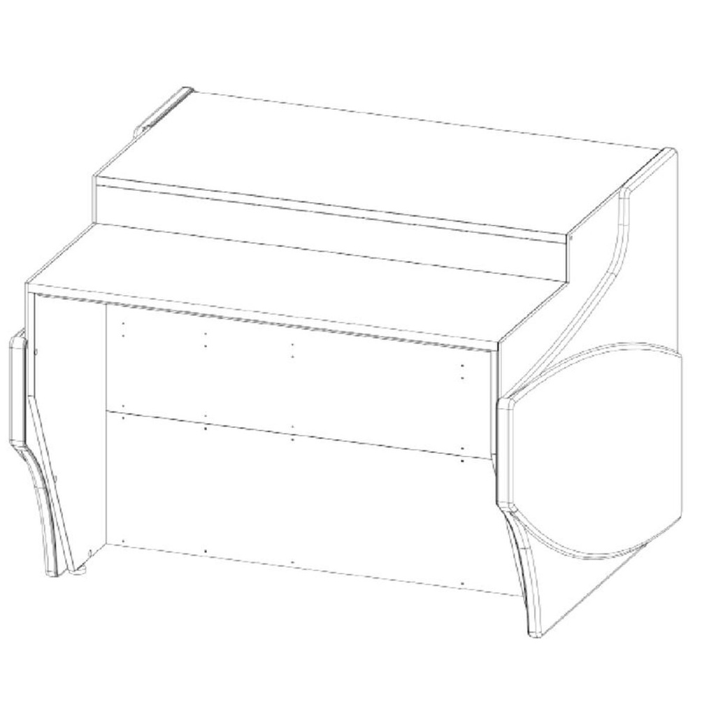 Meuble caisse droit pour gamme CVE-9 et CVEP-9 - DOCRILUC - MCVE-9-12-DIS