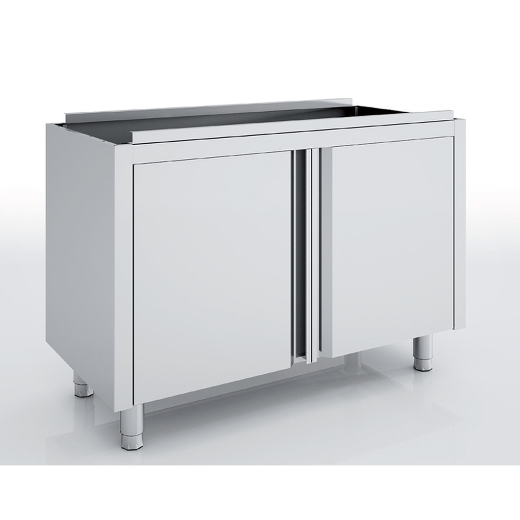 Meuble neutre en inox - Portes battantes - ERATOS - MNB60-240