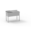 Plonge standard série 600 en inox - ERATOS - FGB-126/11D