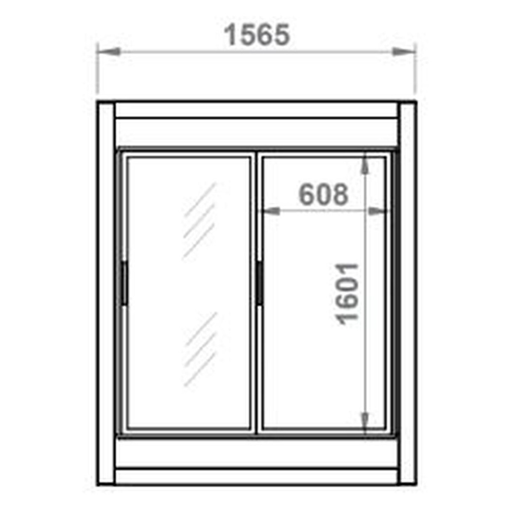 Armoire Froide Démontable négative 2 portes vitrées - CORECO - AFD-2C-PC