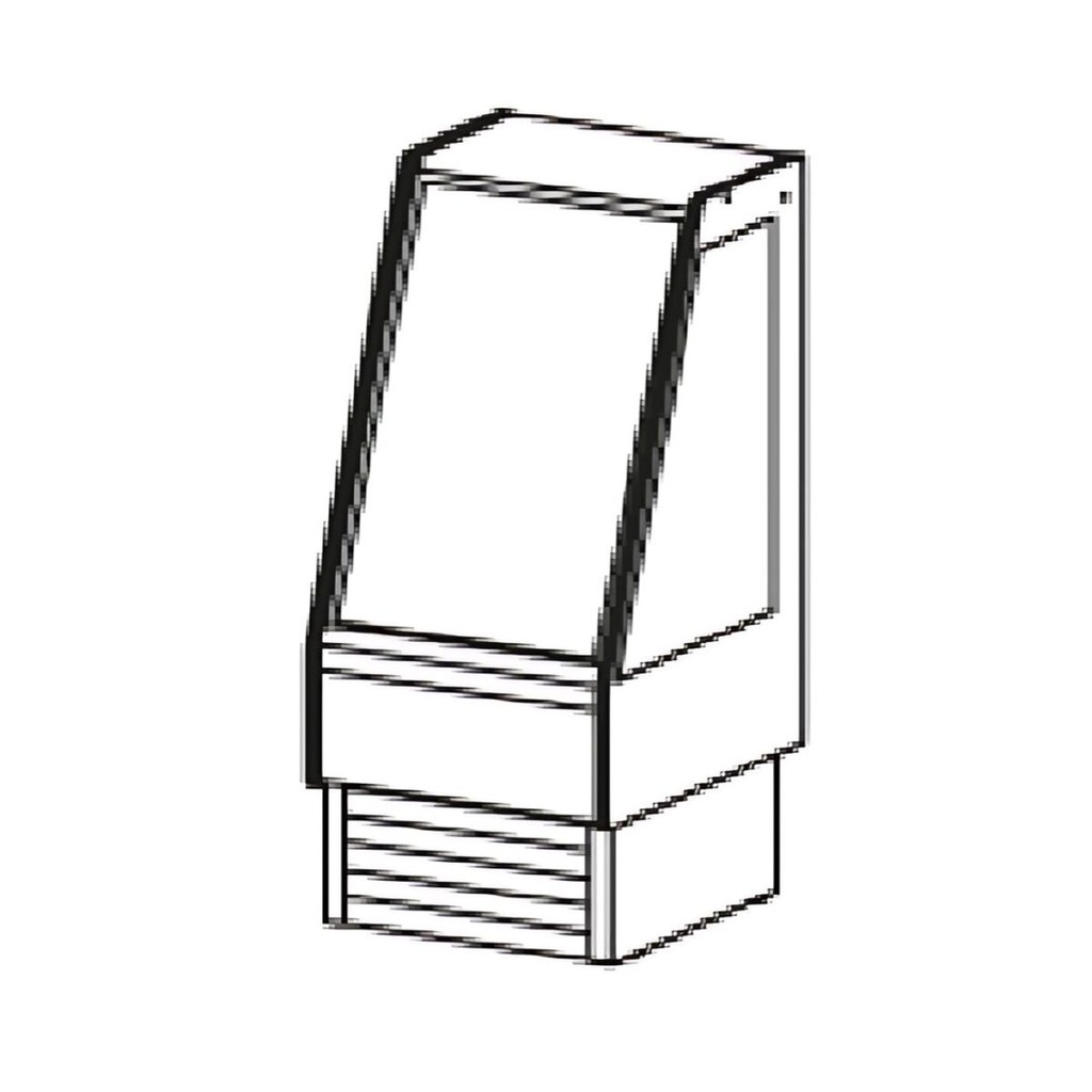 Vitrine basse service arrière réfrigérée - DOCRILUC - VV-6-6-MR