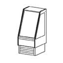 Vitrine basse service arrière réfrigérée - DOCRILUC - VV-6-6-MR