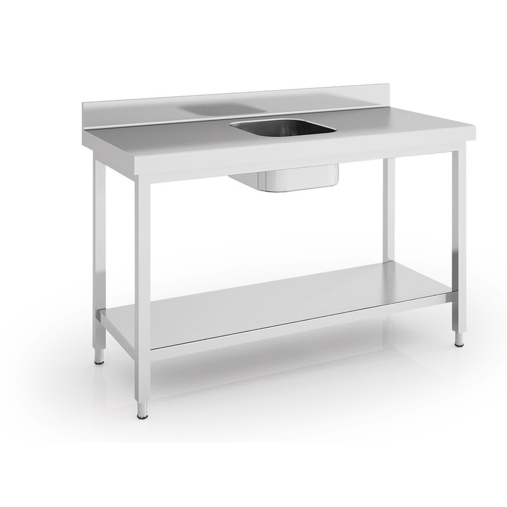 Table de chef série 600 en inox - ERATOS - MCCD60-120CE