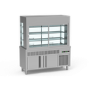 Meuble réfrigéré + vitrine réfrigérée 3 niveaux - ERATOS - SVPR-200