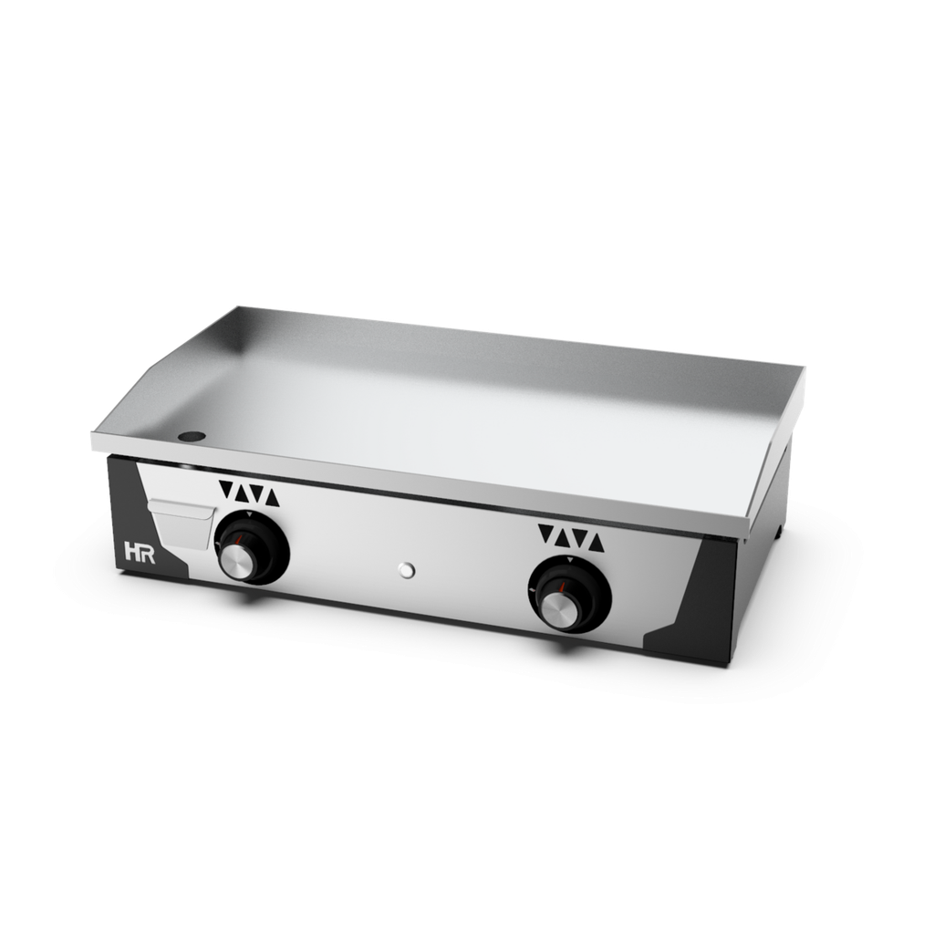 Plancha gaz 15 mm - Revêtement chrome - HR FAINCA - PLC8100CR