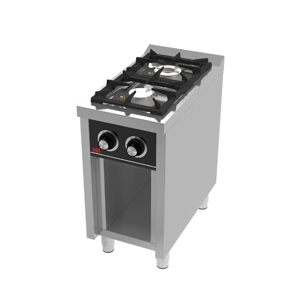 Fourneau 2 feux vifs s/750  sur placard - HR FAINCA - C2F750E