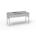 Plonge avec trou vide-déchets - ERATOS - FGBD-186/111D