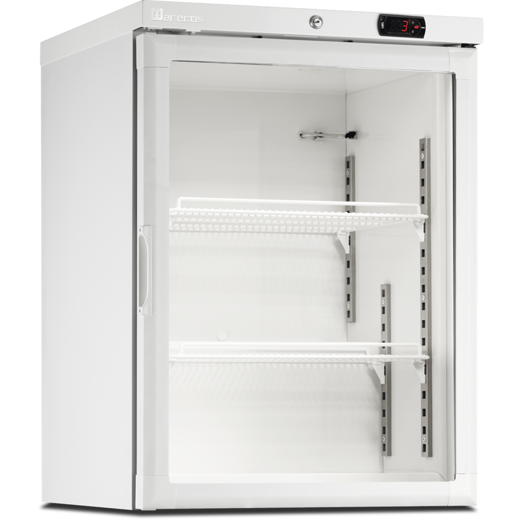 Mini armoire porte vitrée - température négative (-22/-18°C) - Extérieur blanc - Volume : 115L - MARECOS - ACE-150-CS-PV
