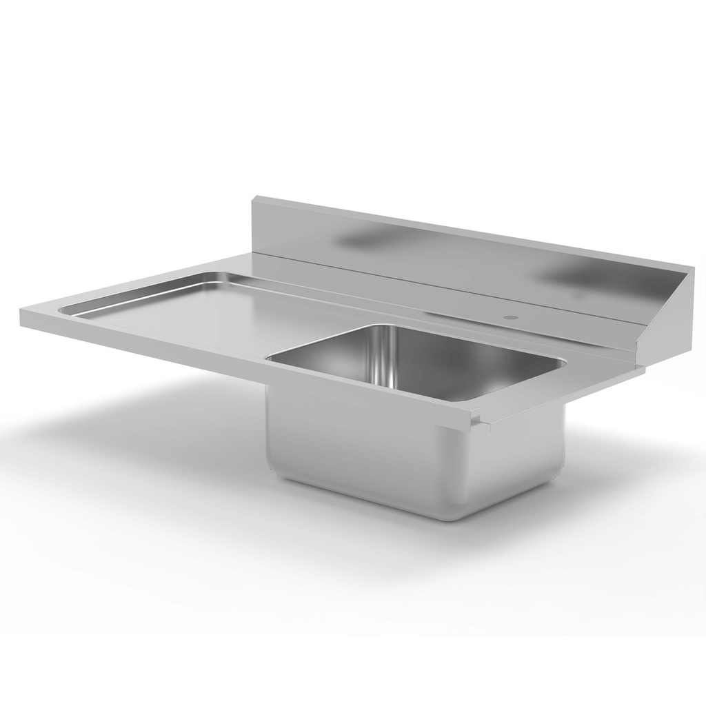 Plan de travail mural de prélavage avec bac - ERATOS - EP-120I