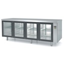 Meuble 800 positif sans groupe 4 portes vitrées - CORECO - MRPPV-220