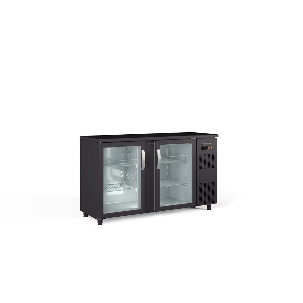 Arrière-bar positif H.820 2 p. vitrées battantes - CORECO - SBE-150