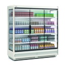 Vitrine murale supermarché gamme CLOVER - Hauteur 2m - Profondeur 791 mm - Avec portes vitrées - DOCRILUC - RMG20133-37-M1