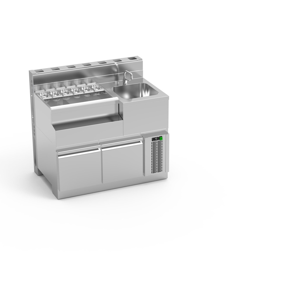 Bar Lynx module réfrigéré avec évier - ERATOS - LBRF-120D
