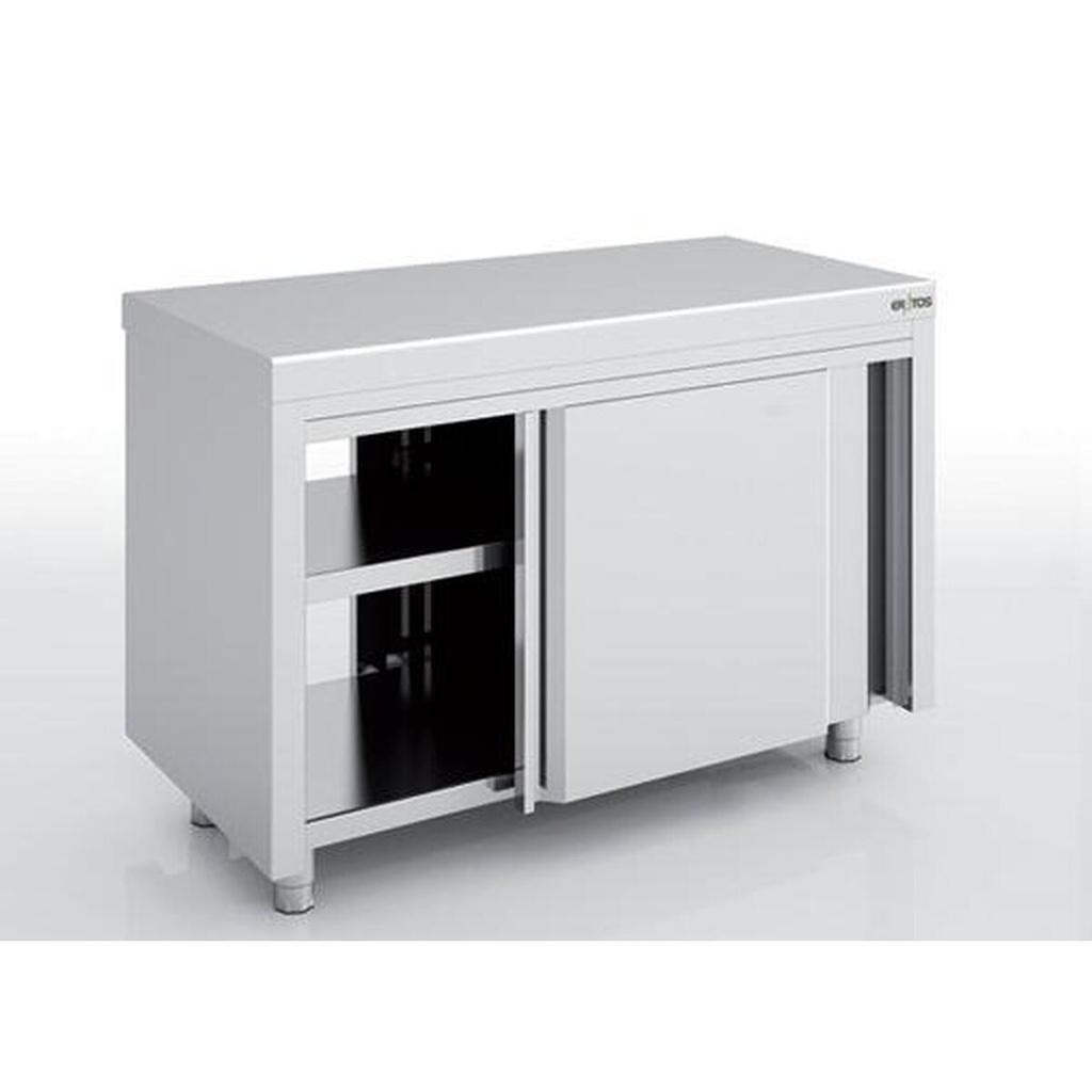 Meuble neutre en inox - Portes coulissantes - ERATOS - MNCP70-120C