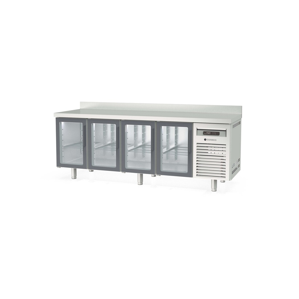 Meuble 700 positif - 4 portes vitrées - CORECO - MRGV-250