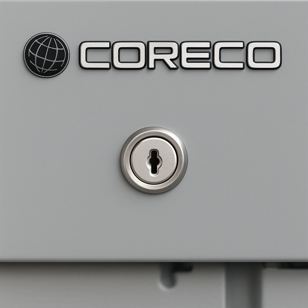 Serrure pour porte vitrée Coreco (meuble ou armoire) - CORECO - 567000000027
