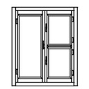 Armoire Froide Démontable positive 1 porte + 2 portillons - CORECO - AFD-2R-B