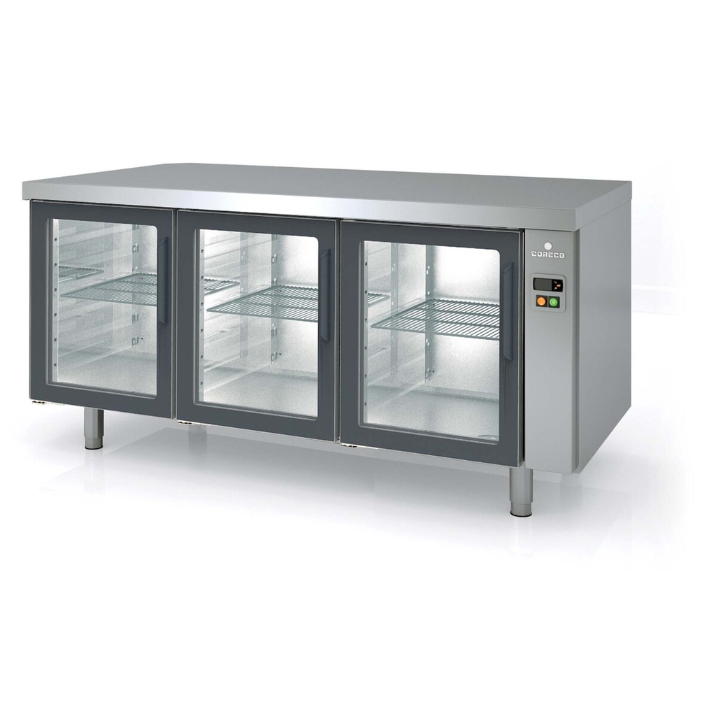 [MRPPV-170] Meuble 800 positif sans groupe 3 portes vitrées - CORECO - MRPPV-170