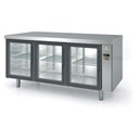 Meuble 800 positif sans groupe 3 portes vitrées - CORECO - MRPPV-170