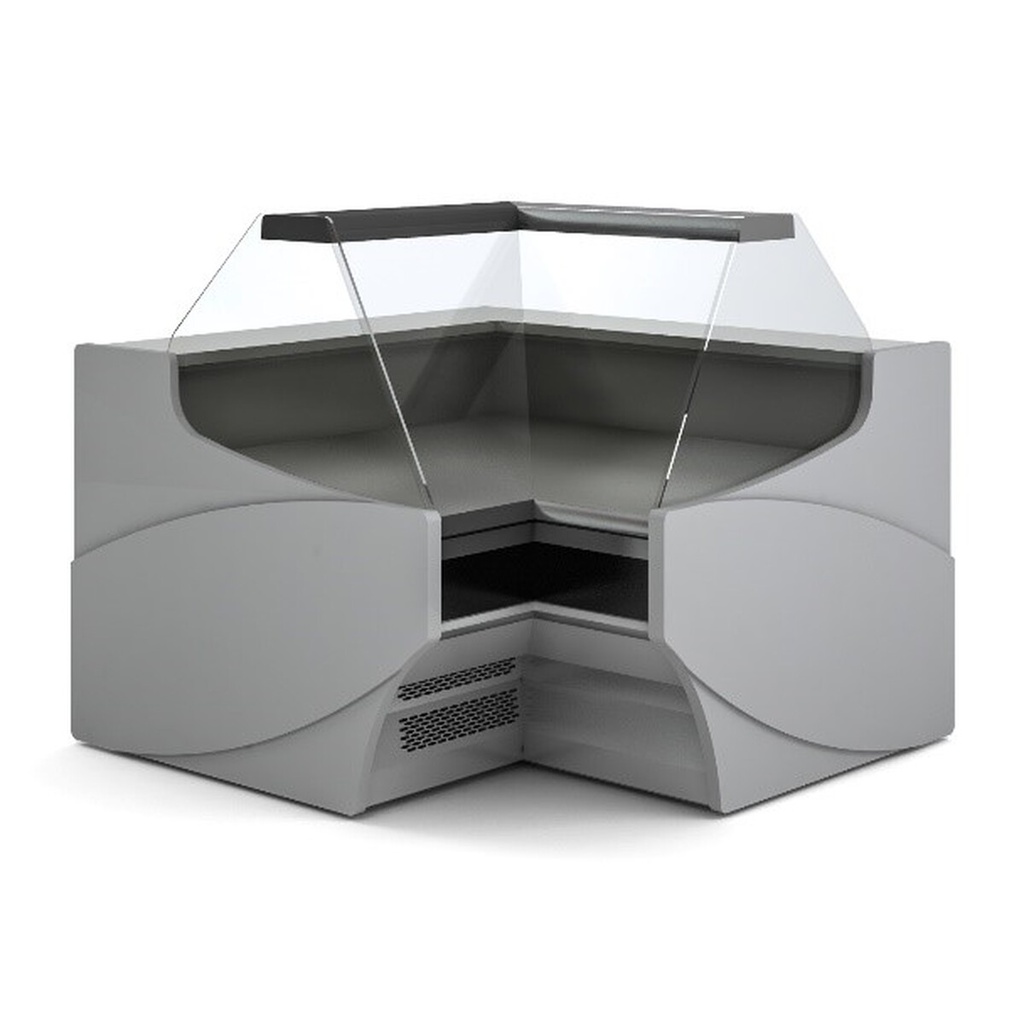 Vitrine d'angle pour gamme fond plat - DOCRILUC - VEGPC-10-RN90