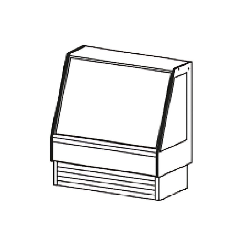 Vitrine basse service arrière réfrigérée - DOCRILUC - VV-6-13-MR