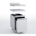 Meuble neutre en inox - tiroir à déchets - ERATOS - MNTB-60C