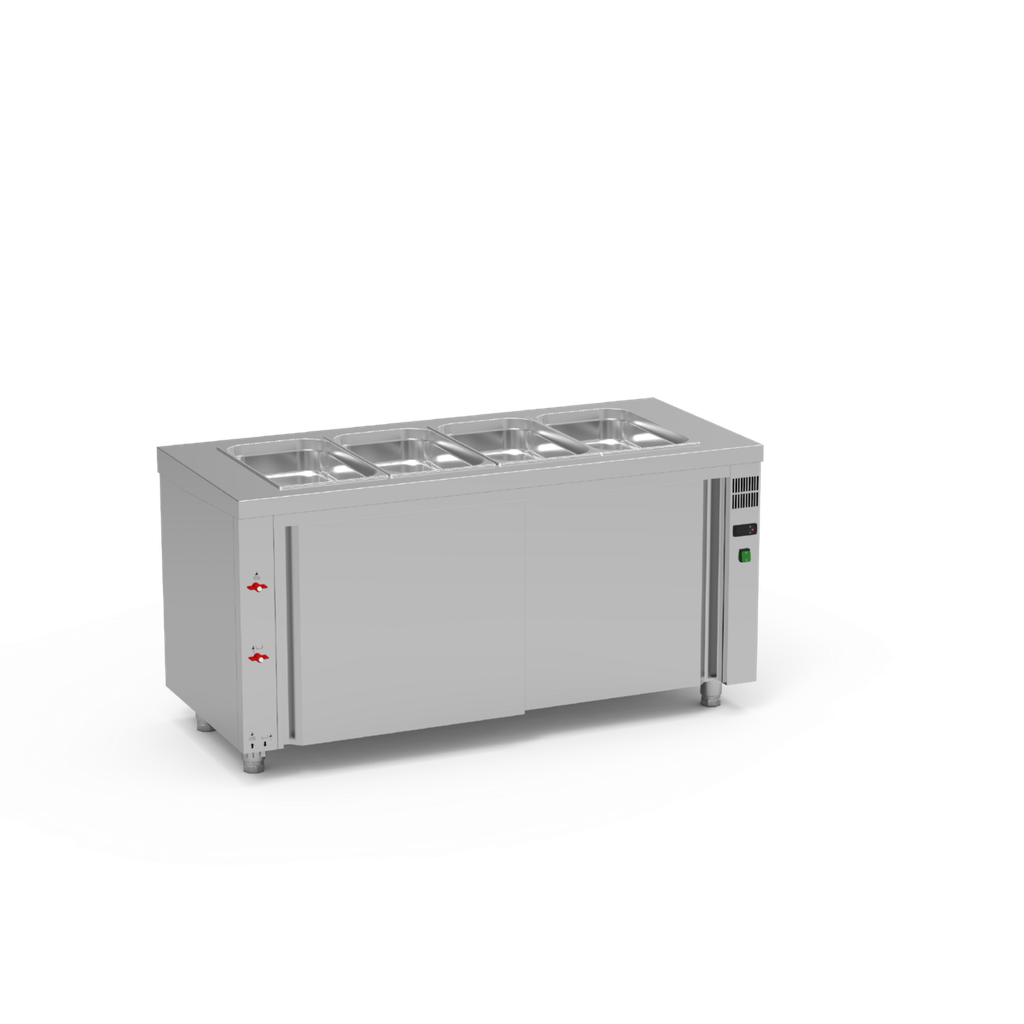 Meuble bain-marie à eau avec réserve neutre - ERATOS - SBMN-120