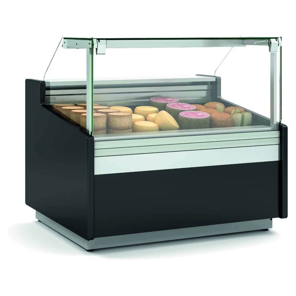 Vitrine avec vitre relevable prof 1100 spéciale fromage - DOCRILUC - VES-10E-25-RC-QES