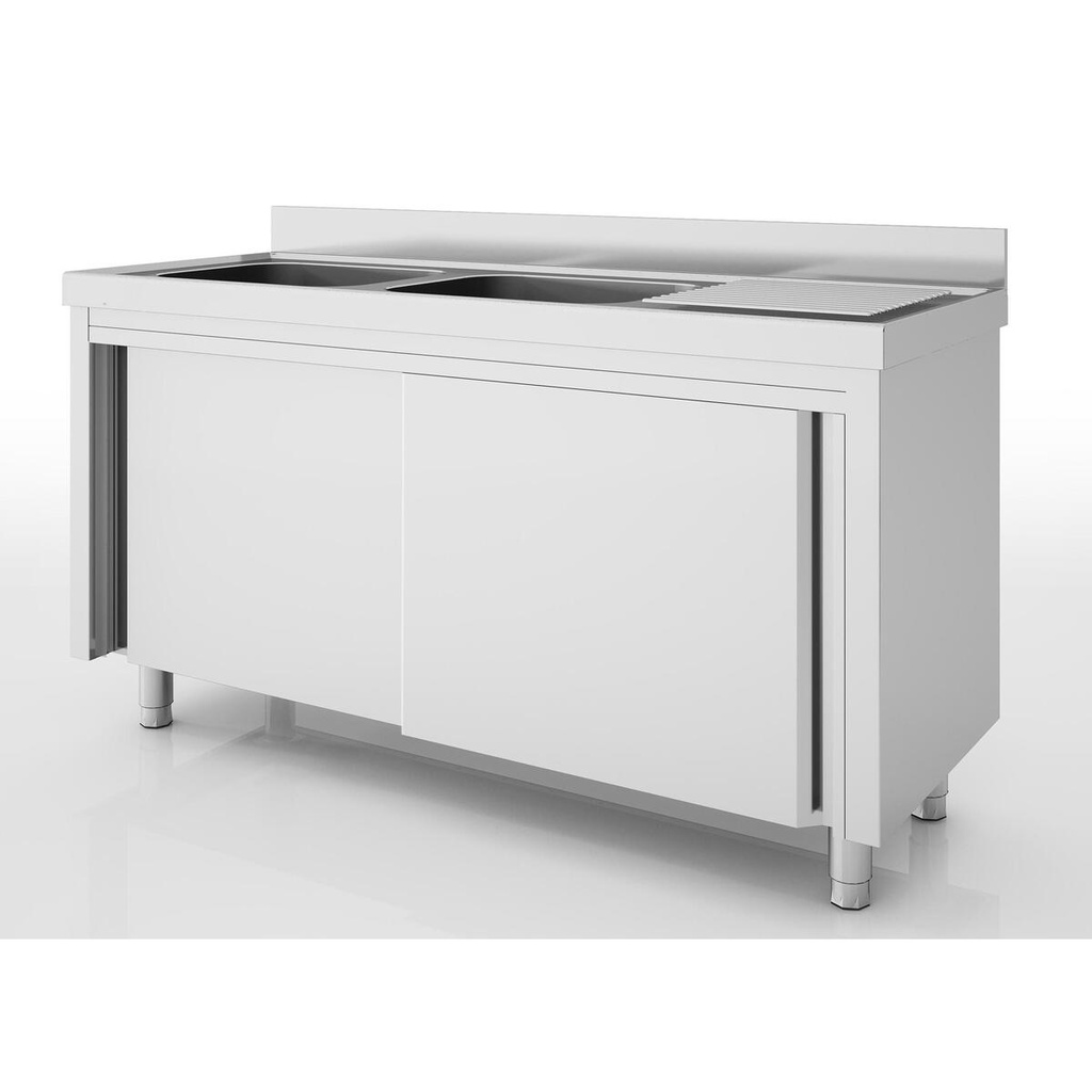 Meuble plonge inox - ERATOS - FMM-186/21D