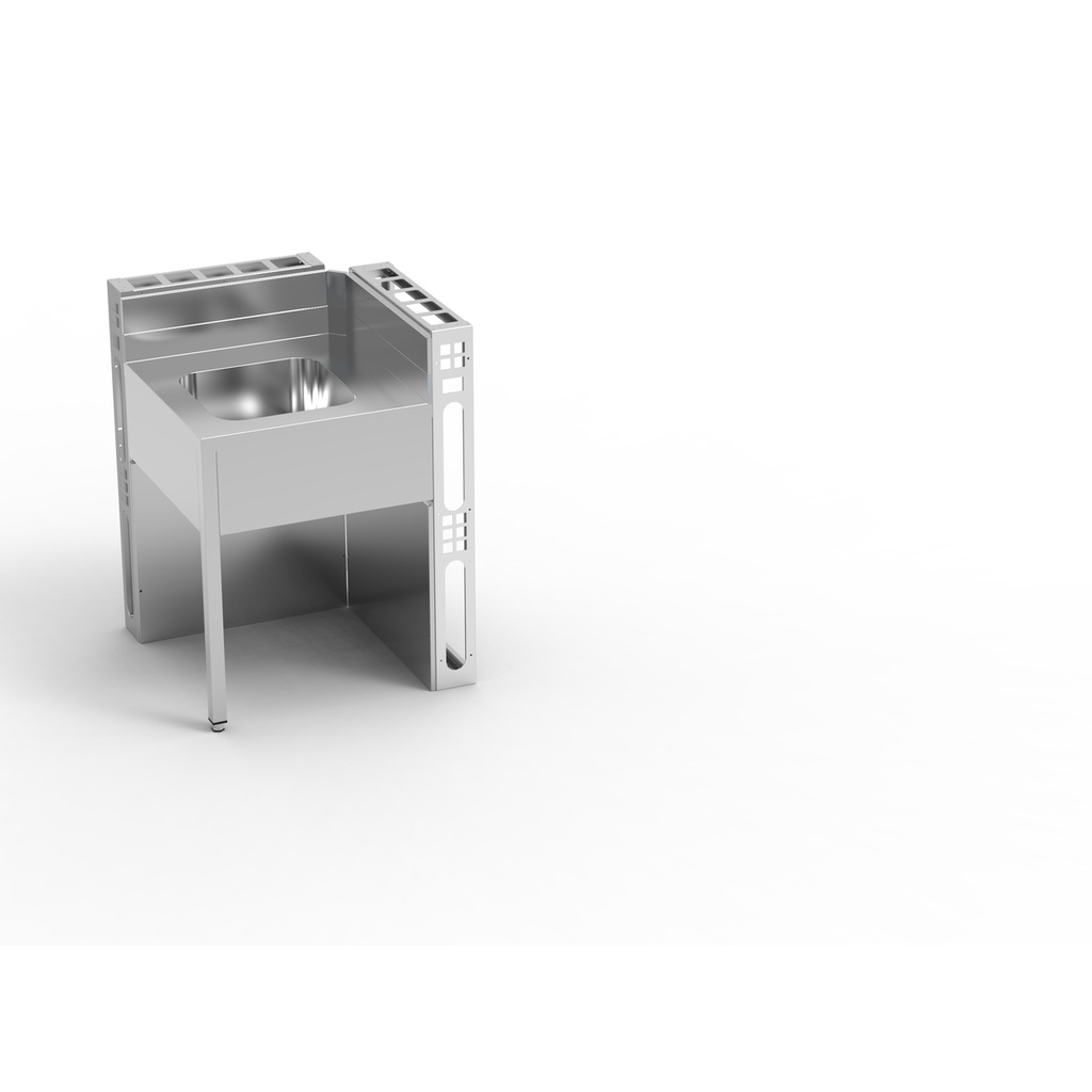 Bar Lynx module d'angle avec évier - ERATOS - LBFE-65