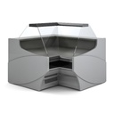 Vitrine d'angle pour gamme VE-9-RCB - DOCRILUC - VE-9N-RN45-RCB