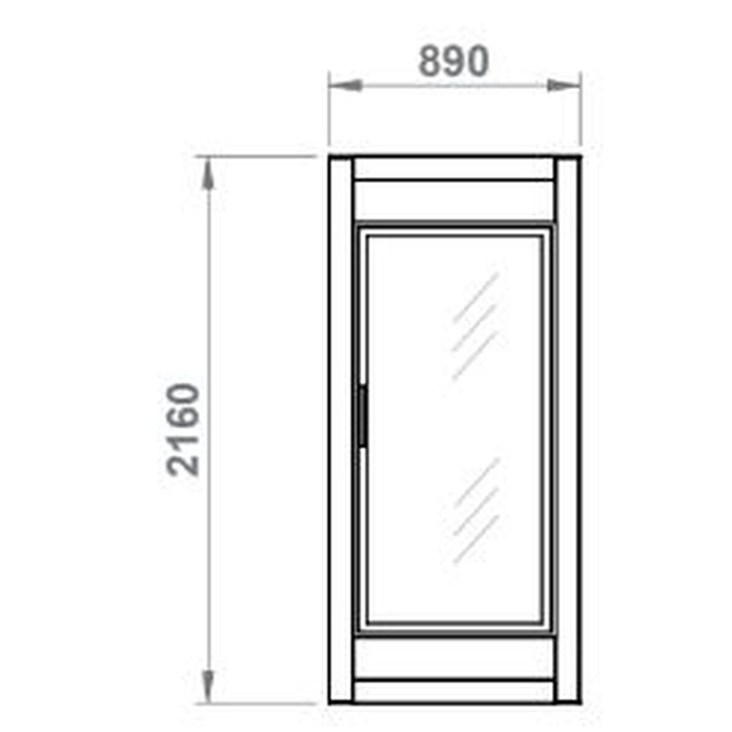Armoire Froide Démontable négative 1 porte vitrée - CORECO - AFD-1C-PC
