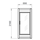 Armoire Froide Démontable négative 1 porte vitrée - CORECO - AFD-1C-PC