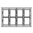 Armoire Froide Démontable positive 8 portillons - CORECO - AFD-4R-E