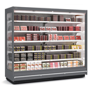 Vitrine murale supermarche gamme CLOVER - Hauteur 2m - Profondeur 650 mm - Sans porte - DOCRILUC - RMS20033-12-M2