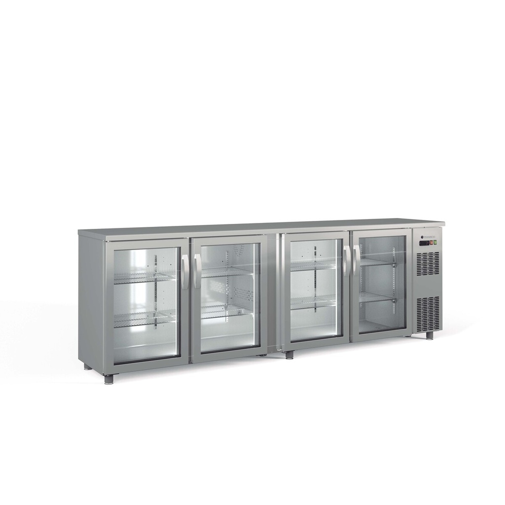 Arrière-bar positif H.820 4 p. vitrées battantes - CORECO - SBIE-250