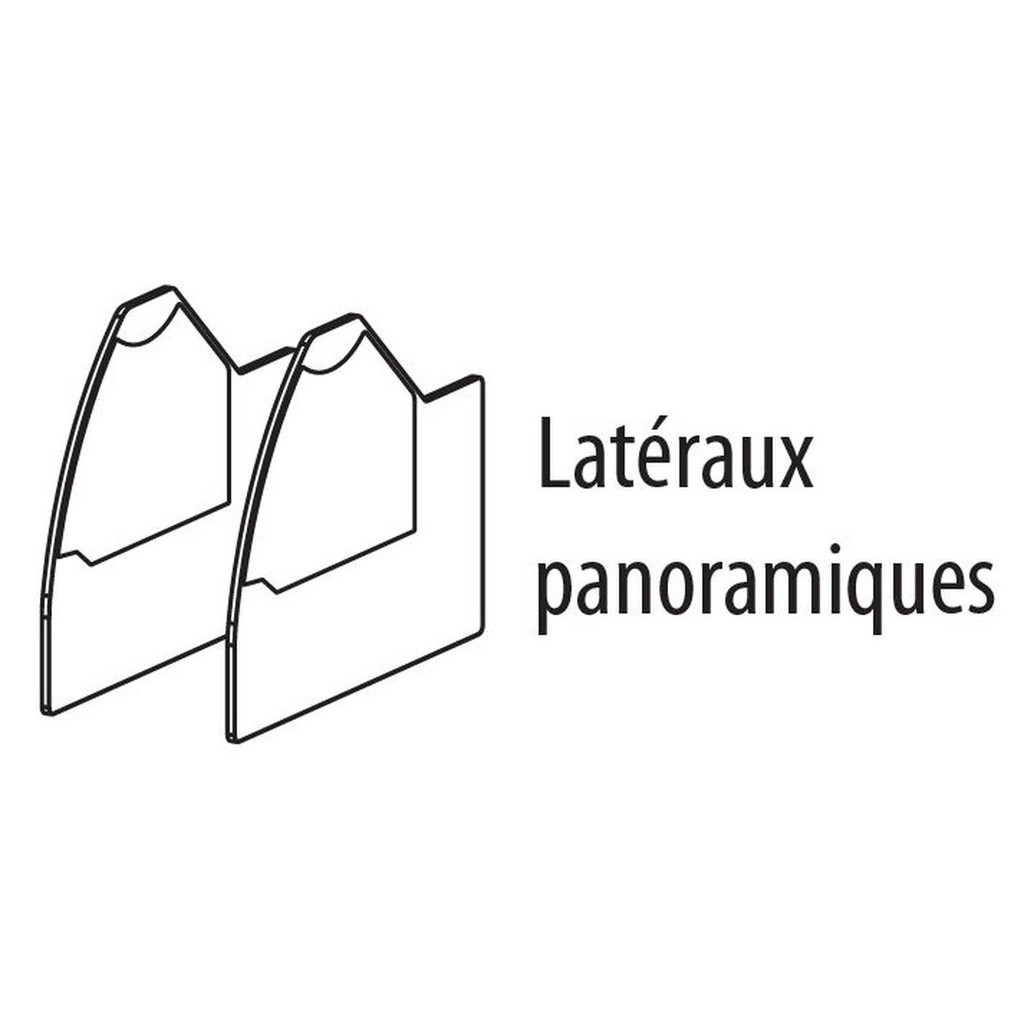 Kit côtés pour vitrine gamme SVES - DOCRILUC - LPSVEC-D