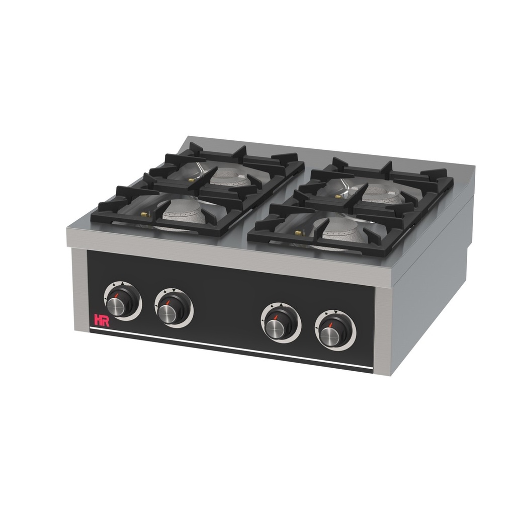 Fourneau 4 feux vifs s/750  á poser - HR FAINCA - C4F750S